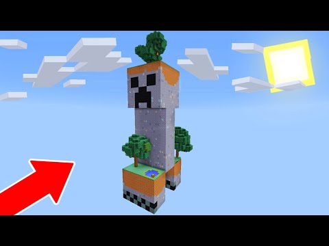 SOBREVIVA NA ILHA CREEPER POR 1 DIA NO MINECRAFT!! (ENCONTREI UM CREEPER MUTANTE)