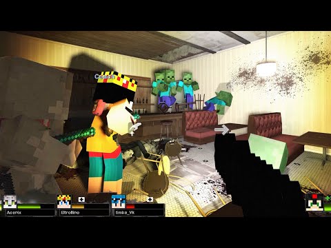 ¿SOBREVIVIREMOS AL APOCALIPSIS ZOMBIE? 😱😰 MINECRAFT EN L4D2 LOS COMPAS en el APOCALIPSIS
