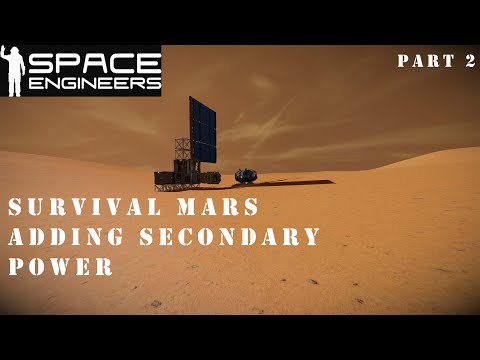 Space Engineers: 101 Mars Survival: Part 2 Powering Mars Station