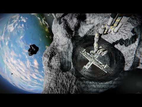 Space Engineers – Asteroid Mining Timelapse – 4 Hours in 1 Minute