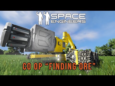 Space Engineers Co Op : Using A Large Ore Detector To Find Ore EP9