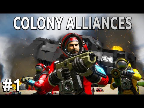 Space Engineers – Colony ALLIANCES! – Ep #1 – PLANETFALL!
