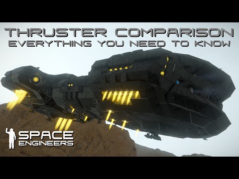 Space Engineers – Everything you need to know about Thrusters and how many you need on planets.