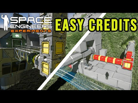 Space Engineers Experiments: Easy Credits Economy Build