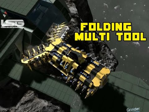 Space Engineers – Folding Multi Tool Utility Ship, Rotating Cockpit