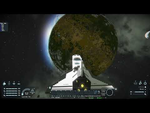 Space Engineers Shuttle Deploys Satellite