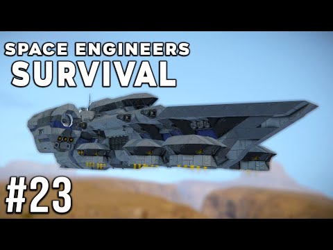 Space Engineers – Survival Ep #23 – Helicarrier LAUNCH!