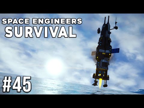 Space Engineers – Survival Ep #45 – LANDING On The Planet!!