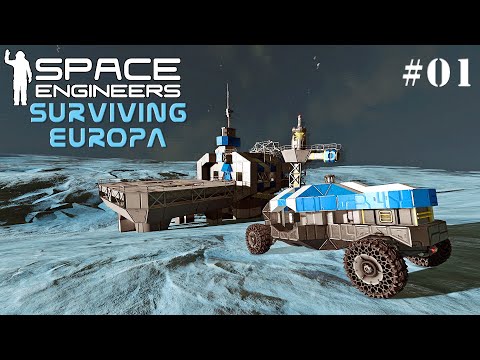 Space Engineers Surviving Europa: Getting Started Without Any Stone EP1