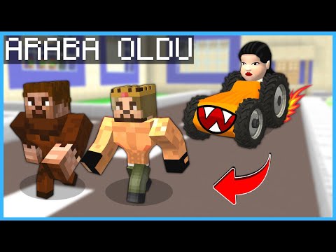 SQUİD GAME ARABAYA DÖNÜŞTÜ HERKESE SALDIRDI! 😱 – Minecraft