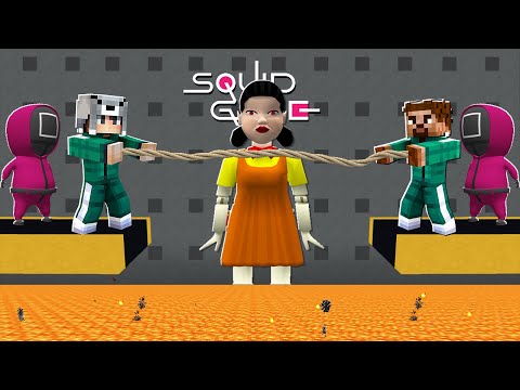 SQUİD GAME HALAT ÇEKME YARIŞMASI 😱 – Minecraft
