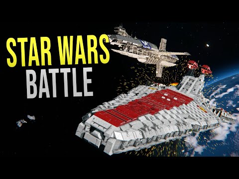 Star Wars CLONE REPUBLIC FLEET vs CIS ATTACK FLEET – Space Engineers Epic Battles