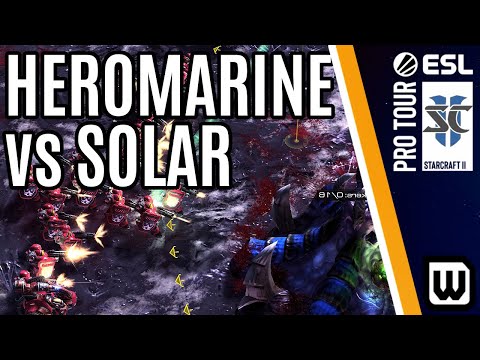 Starcraft 2 ESL Open – HeroMarine (Terran) vs Solar (Zerg)