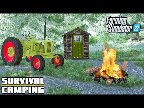STARTING WITH $0 | SURVIVAL CAMPING – Farming Simulator 22 | EP1