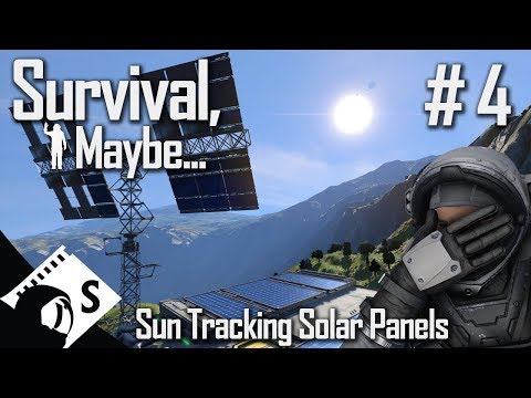 Survival, Maybe… #4 Building a Sun Tracking Solar Panel (A Space Engineers Survival Series)