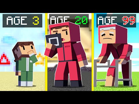 Surviving 99 Years In SQUID GAME In Minecraft!