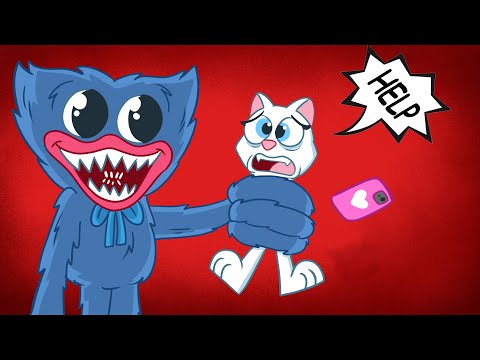 Talking Angela and Huggy Wuggy Poppy Playtime