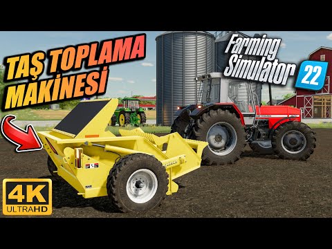 TAŞ TOPLAMA MAKİNESİ İLE TARLADAKİ TAŞLARI TOPLUYORUZ | FARMING SIMULATOR 22 !!