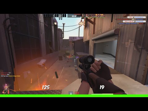 Team Fortress 2 Sniper Gameplay [TF2 Hitman's Heatmaker]