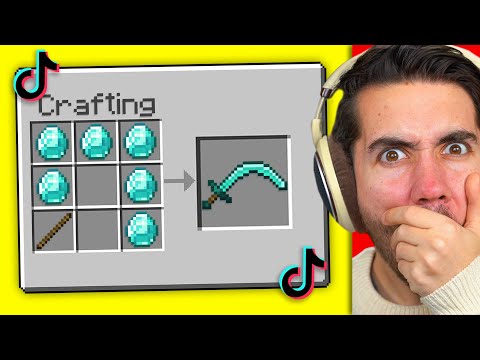 Testing VIRAL Minecraft Tik Tok Hacks to see if they work