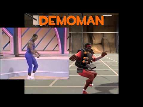 TF2 Manrobics Taunt: Original Source/Team Fortress 2 Comparison