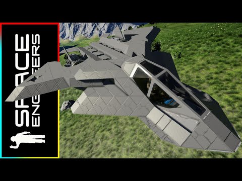 The BSE ASF 01 Stealth fighter Jet! – Space Engineers