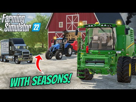 The FIRST OFFICIAL Timelapse of FS22 + GAMEPLAY | Elmcreek Farming | Farming Simulator 22