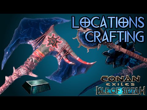 The Grey Ones Weapons / Raw And Composite Obsidian Guide | CONAN EXILES: ISLE OF SIPTAH DLC