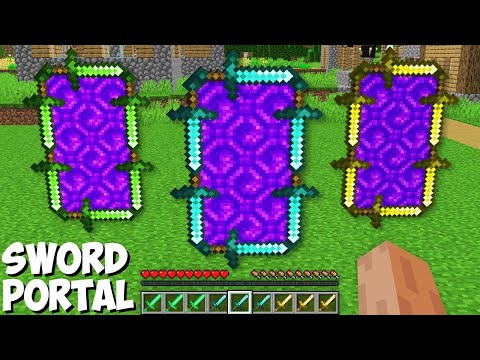The NEWEST WAY TO BUILD A SWORD PORTAL in Minecraft ! SECRET PORTALS OF SWORDS !