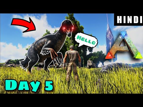 THIS DINOSAUR IS VERY STRONG ! | ARK Survival Evolved DAY 5 In HINDI  | IamBolt Gaming