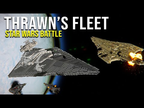 THRAWN's Fleet VS Rebel Attack! – Space Engineers – EPIC Star Wars Battles