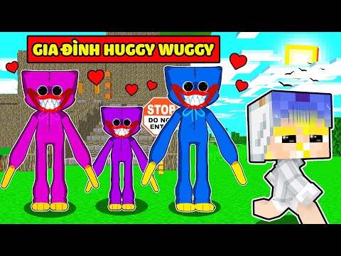 TÔ GÀ EM BÉ ĐƯỢC GIA ĐÌNH HUGGY WUGGY NHẬN NUÔI TRONG MINECRAFT*TÔ GÀ 24H SỐNG TRONG POPPY PLAYTIME