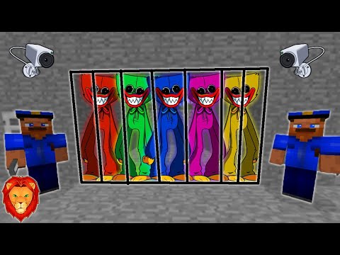 TODOS LOS HUGGY WUGGY PRESOS (MINECRAFT PRISON ESCAPE) | MINECRAFT ESCAPA DE LA PRISION ROLEPLAY