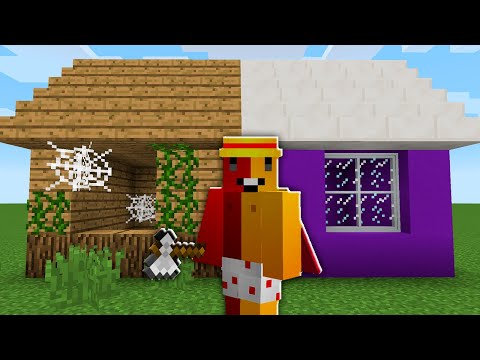 Transformei a CASA de NOOB em uma CASA de PRO no minecraft