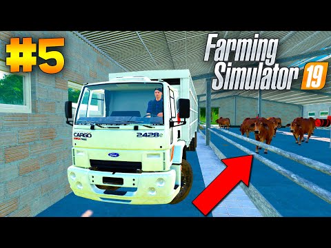 ¡TRANSPORTE DE GANADO A LA FINCA! | Farming Simulator 19 #5