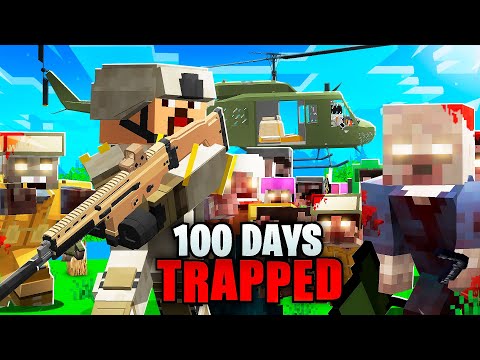 Trapped For 100 Days on a Minecraft Zombie Island..