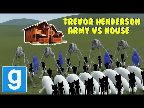 TREVOR HENDERSON ARMY VS HOUSES! – Garry's mod Sandbox
