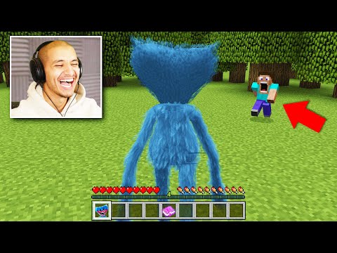 Trolling as HUGGY WUGGY in MINECRAFT… (Poppy Playtime Prank)