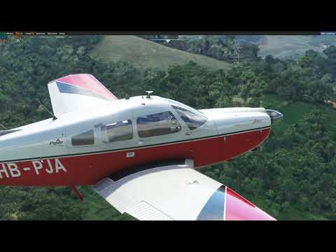 Voando no local do acidente de Marília Mendonça (Microsoft Flight Simulator)