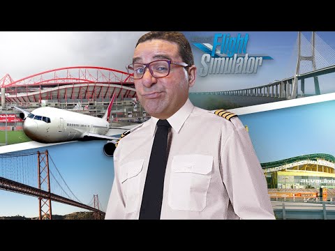 VOEI SOBRE LISBOA E VI OS ESTÁDIOS | #3 MICROSOFT FLIGHT SIMULATOR