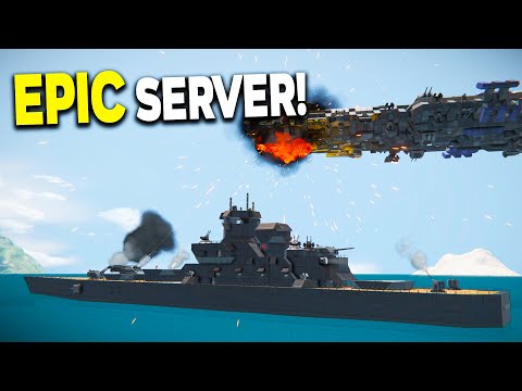 Warships & Battleships! – Space Engineers: HIGH TIDE Server Tour!