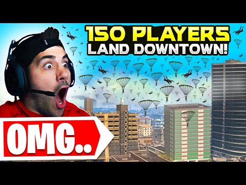 We Told 150 Stream Snipers To Land Downtown.. 😯 (Modern Warfare Warzone)