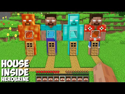 What HOUSE INSIDE HEROBRINE TO CHOOSE in Minecraft ? SECRET HEROBRINE HOUSE !