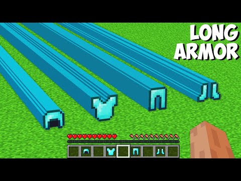What if YOU CRAFT SUPER LONG ARMOR in Minecraft ? NEW SECRET ARMOR !
