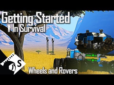 Wheels and Rovers – Getting Started in Space Engineers #4 (Survival Tutorial Series)