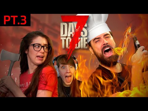 Will we survive our first Zombie Horde?! (7 Days to Die pt.3)