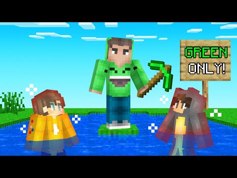 You MUST TOUCH GREEN To Survive! (Minecraft)