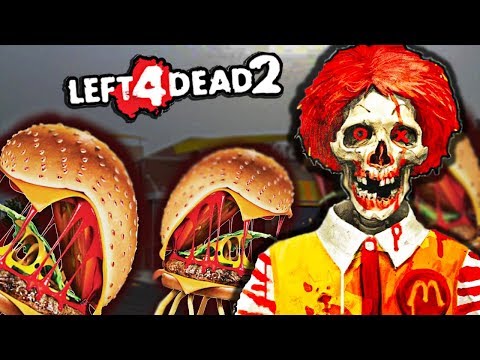 ZOMBIE APOCALYPSE MOD MCDONALDS Y LAS HAMBURGUESAS ASESINAS – LEFT 4 DEAD 2