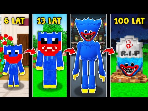 ŻYCIE HUGGY WUGGY Z POPPY PLAYTIME W MINECRAFT?! GPLAY & LAKI
