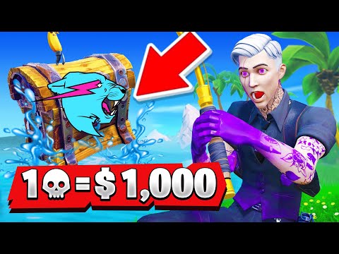 1 Elimination = $1,000 with Mr. Beast! (Fortnite)